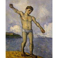 Bather with outstreched arms
