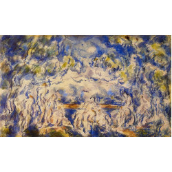 Bathers mont sainte victoire in the background