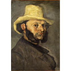 Gustave boyer in a straw hat
