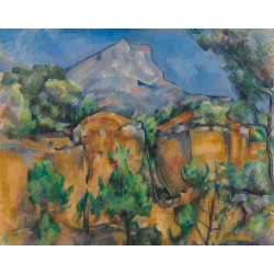 Mont sainte victoire seen from the bibemus quarry