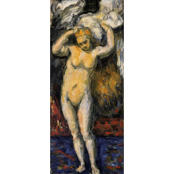 Standing bather drying her hair 1869 Standing bather drying her hair 1869