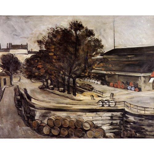 The halle aux vins seen from the rue de jussieu 1872