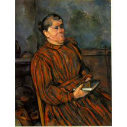 Woman in a red striped dress