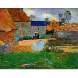 A blue roof farm in pouldu 1890