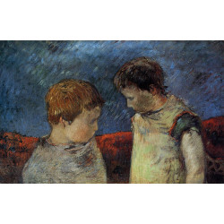 Aline gauguin and one of her brothers