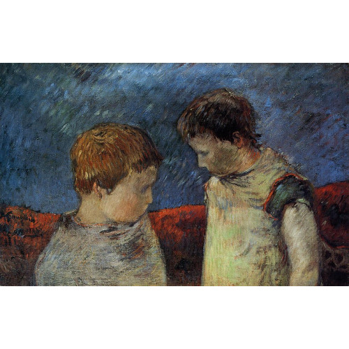 Aline gauguin and one of her brothers