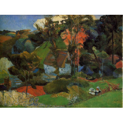 Aven running through pont aven 1888