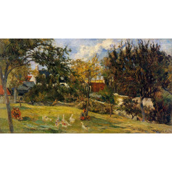 Geese in the meadow 1885