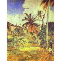 Palm trees on martinique 1887