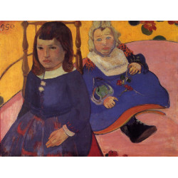 Portrait of two children paul and jean schuffneker