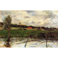 Riverside breton landscape 1879