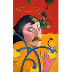 Self portrait with halo 1889 Self portrait with halo 1889