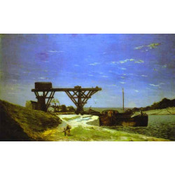 The seine in paris 1875