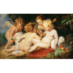 Christ child with saint john and two angels