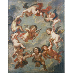 Putti a ceiling decoration
