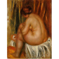 After bathing nude study 1910