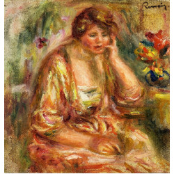 Andree in a pink dress 1917