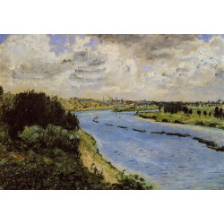 Barges on the seine 1870