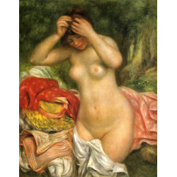 Bather arranging her hair 1893