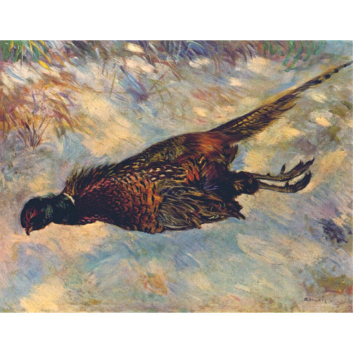Dead pheasant in the snow 1879
