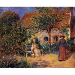Garden scene in brittany 1886