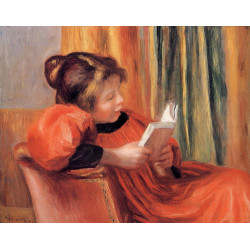 Girl reading 1890