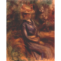 Girl wearing a straw hat