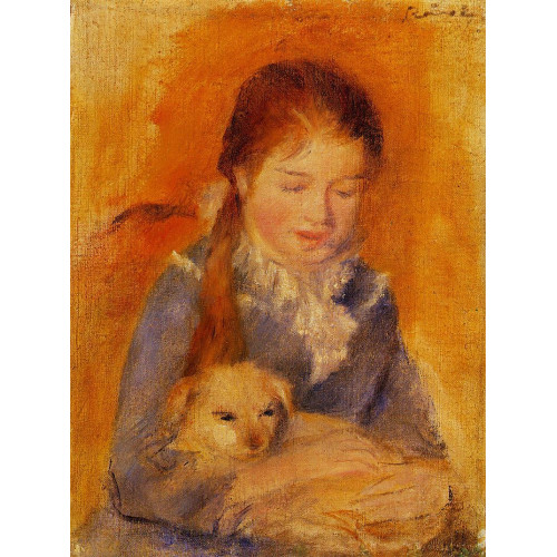 Girl with a dog