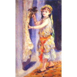 Girl with falcon 1882