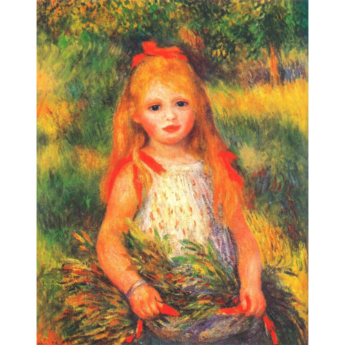 Girl with flowers 1888