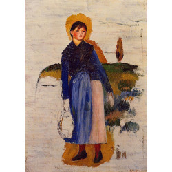 Girl with red stockings 1886