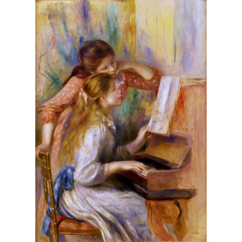 Girls at the piano 02 1892