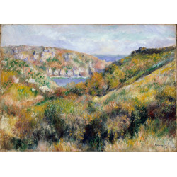 Hills around the bay of moulin huet guernsey