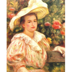 Lady with white hat 1895