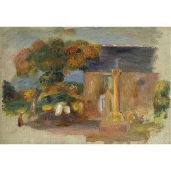 Landscape at bretagne the house and the altair 1902