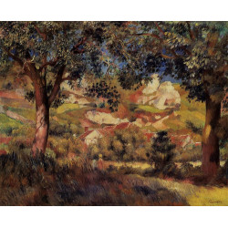 Landscape in la roche guyon 1887
