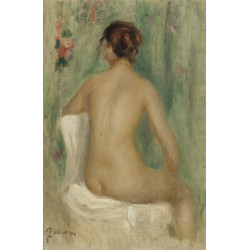 Seated nude seeing from the back 1895 Seated nude seeing from the back 1895