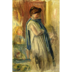 Young woman standing 1895
