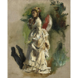 Young woman with a parasol 1868