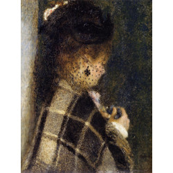 Young woman with a veil 1877