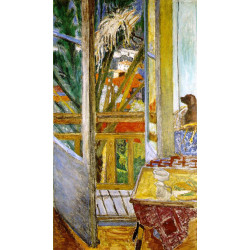 The door window with dog 1927