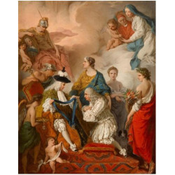 The duke of saint aignan decorating the prince vaini