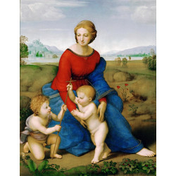 Madonna del prato madonna and child with the young st john