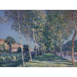 Alley of poplars in the outskirts of moret sur loing 1890