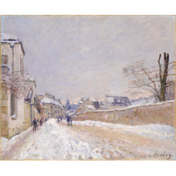 Street of eugene moussoir at moret winter 1891