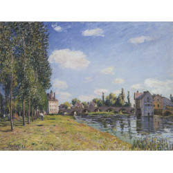 The bridge of moret in summer 1888