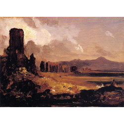Campagna di roma study for aqueduct near rome 1832