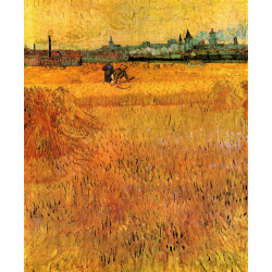 Arles view from the wheat fields 1888