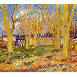 Avenue of plane trees near arles station 1888 2