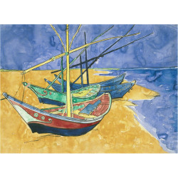 Boats at saintes maries 1888 Boats at saintes maries 1888